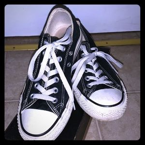 Black and White Low Top Converse